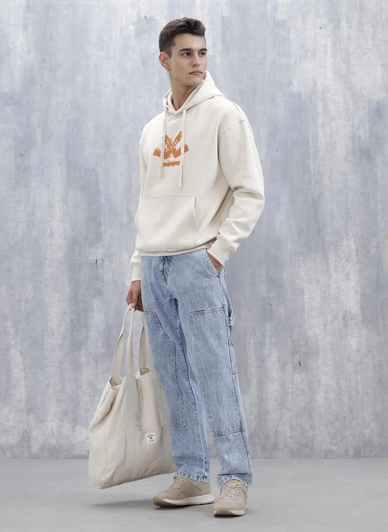 روجن Wrogn Oversized Graphic Hoodie For Men | Tapioca